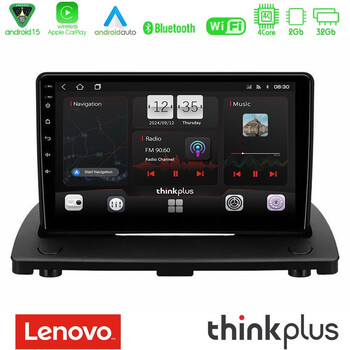 Lenovo Thinkplus Series 4core Android15 2+32gb  Volvo Xc90 2006-2014 Navigation Multimedia Tablet 9" με Carplay & Android Auto u-sqz-Vl0976