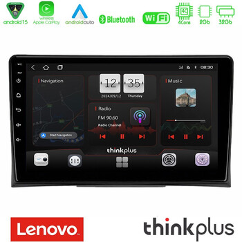 Lenovo Thinkplus Series 4core Android15 2+32gb  vw Transporter 2003-2015 Navigation Multimedia Tablet 9" με Carplay & Android Auto u-sqz-Vw0497