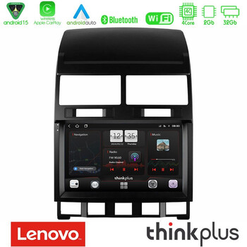 Lenovo Thinkplus Series 4core Android15 2+32gb  vw Touareg 2002 – 2010 Navigation Multimedia Tablet 9" με Carplay & Android Auto u-sqz-Vw0849