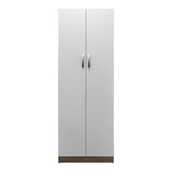 Ντουλάπα δίφυλλη Lego pakoworld σε oak-λευκή απόχρωση 60x42x180εκ