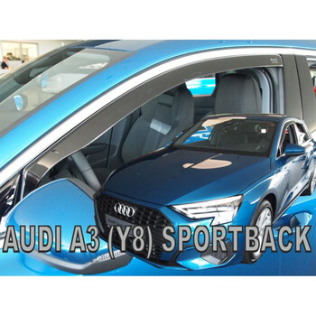ΑΝΕΜ.10271 . AUDI A3 Y8 LIMOUSINE 4D 2020-2021 / A3 Y8 SPORTBACK 5D 2020-2021 ΖΕΥΓΑΡΙ ΑΝΕΜΟΘΡΑΥΣΤΕΣ ΑΠΟ ΕΥΚΑΜΠΤΟ ΦΙΜΕ ΠΛΑΣΤΙΚΟ HEKO - 2 ΤΕΜ.