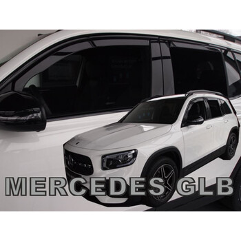 ΑΝΕΜ.SET23622 . MERCEDES GLB X247 5D 2019+ ΣΕΤ ΑΝΕΜΟΘΡΑΥΣΤΕΣ ΑΥΤΟΚΙΝΗΤΟΥ ΑΠΟ ΕΥΚΑΜΠΤΟ ΦΙΜΕ ΠΛΑΣΤΙΚΟ HEKO - 4 ΤΕΜ.