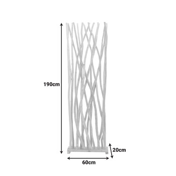 Διακοσμητικό δαπέδου Jati pakoworld teak ξύλο σε φυσική απόχρωση 60x20x190εκ
