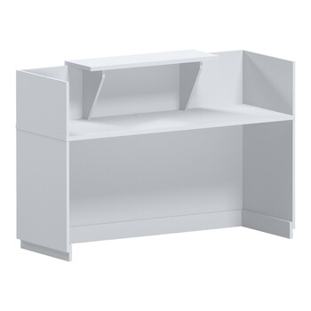 Γραφείο reception Lotus pakoworld σε λευκή απόχρωση  180x70x110εκ