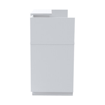 Γραφείο reception Lotus pakoworld σε λευκή απόχρωση  180x70x110εκ