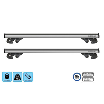 11290/MB . ΜΠΑΡΕΣ ΟΡΟΦΗΣ ΑΛΟΥΜΙΝΙΟΥ JACKSON XL 135 cm MENABO (STANDARD/RAISED RAILS) - 2 ΤΕΜ.