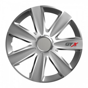 2666/AM . ΤΑΣΙ 14" VERSACO GTX SILVER CARBON  ΣΕΤ 4 ΤΕΜ ΣΕ ΚΟΥΤΙ