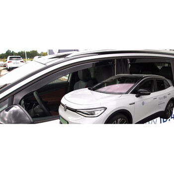 ΑΝΕΜ.31025 . VW ID.4 5D 2020+ -  ΑΝΕΜΟΘΡΑΥΣΤΕΣ ΑΥΤΟΚΙΝΗΤΟΥ ΑΠΟ ΕΥΚΑΜΠΤΟ ΦΙΜΕ ΠΛΑΣΤΙΚΟ HEKO - 2 ΤΕΜ.