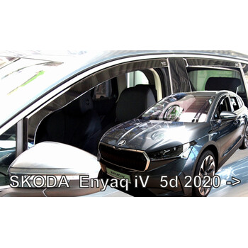 ΑΝΕΜ.SET28360 . SKODA ENYAQ 5D 2020+ ΣΕΤ ΑΝΕΜΟΘΡΑΥΣΤΕΣ ΑΥΤΟΚΙΝΗΤΟΥ ΑΠΟ ΕΥΚΑΜΠΤΟ ΦΙΜΕ ΠΛΑΣΤΙΚΟ HEKO - 4 ΤΕΜ.