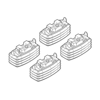 N21044 . FORD FOCUS 3D/5D 02/05-02/11 KIT ΑΚΡΑ (ΠΟΔΙΑ) ΓΙΑ ΜΠΑΡΕΣ NORDRIVE