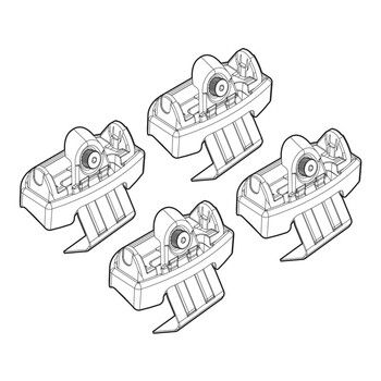 N21118 . CITROEN DS4 03/11+ KIT ΑΚΡΑ (ΠΟΔΙΑ) ΓΙΑ ΜΠΑΡΕΣ NORDRIVE