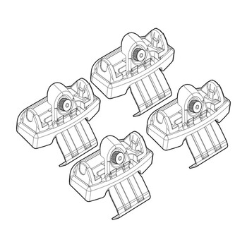 N21131 . NISSAN JUKE 10/10+ KIT ΑΚΡΑ (ΠΟΔΙΑ) ΓΙΑ ΜΠΑΡΕΣ NORDRIVE
