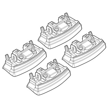 N21137 . RENAULT KOLEOS 06/08+ KIT ΑΚΡΑ (ΠΟΔΙΑ) ΓΙΑ ΜΠΑΡΕΣ NORDRIVE