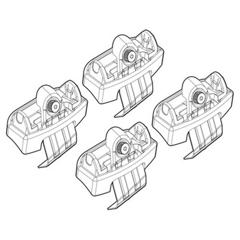 N21194 . AUDI A6 4D 04/11+ KIT ΑΚΡΑ (ΠΟΔΙΑ) ΓΙΑ ΜΠΑΡΕΣ NORDRIVE