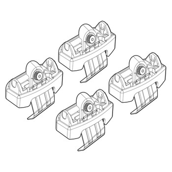 N21195 . MAZDA 6 4D 01/13+ KIT ΑΚΡΑ (ΠΟΔΙΑ) ΓΙΑ ΜΠΑΡΕΣ NORDRIVE
