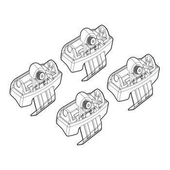 N21207 . MAZDA CX-5 06/17+ KIT ΑΚΡΑ (ΠΟΔΙΑ) ΓΙΑ ΜΠΑΡΕΣ NORDRIVE
