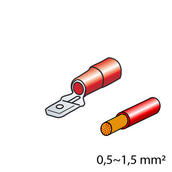 4507.1-LM . ΦΙΣΑΚΙΑ 6.3 x 0.8mm (10τμχ.)