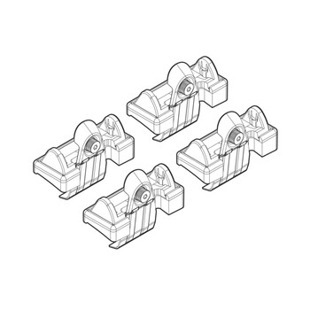 N21016 . LANCIA YPSILON 09/03-05/11 /YPSILON UNYCA 06/11+ KIT ΑΚΡΑ (ΠΟΔΙΑ) ΓΙΑ ΜΠΑΡΕΣ NORDRIVE
