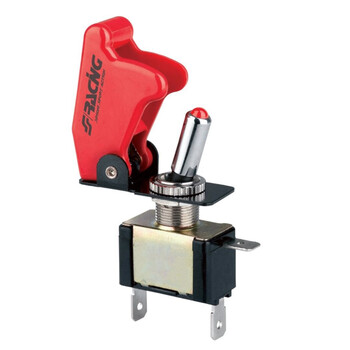 SRISR/1-L . ΔΙΑΚΟΠΤΗΣ ON/OFF BABY GO ΑΕΡΟΠΟΡΙΚΟΥ ΤΥΠΟΥ 12V 20A ΚΑΙ ΕΝΔΕΙΞΗ LED (ΚΟΚΚΙΝΟΣ ΜΕ ΚΑΠΑΚΙ)