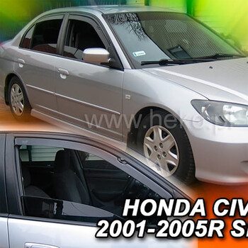 ΑΝΕΜ.17111 . HONDA CIVIC VII 4D SEDAN 2001-2005 ΖΕΥΓΑΡΙ ΑΝΕΜΟΘΡΑΥΣΤΕΣ ΑΠΟ ΕΥΚΑΜΠΤΟ ΦΙΜΕ ΠΛΑΣΤΙΚΟ HEKO - 2 ΤΕΜ.