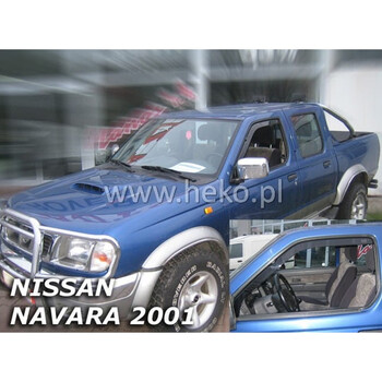 ΑΝΕΜ.24255 . NISSAN NAVARA PICK UP D22 2002-2013 / NP300 (ΜΕ ΕΣΟΧΗ ΚΑΘΡΕΠΤΗ) ΖΕΥΓΑΡΙ ΑΝΕΜΟΘΡΑΥΣΤΕΣ ΑΠΟ ΕΥΚΑΜΠΤΟ ΦΙΜΕ ΠΛΑΣΤΙΚΟ HEKO - 2 ΤΕΜ.