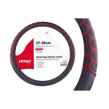 02560/AM . ΚΑΛΥΜΜΑ ΤΙΜΟΝΙΟΥ 37/39CM SWC-23 ΜΑΥΡΟ/ΚΟΚΚΙΝΟ