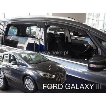 ΑΝΕΜ.SET15316 . FORD GALAXY 5D 2015+ ΣΕΤ ΑΝΕΜΟΘΡΑΥΣΤΕΣ ΑΥΤΟΚΙΝΗΤΟΥ ΑΠΟ ΕΥΚΑΜΠΤΟ ΦΙΜΕ ΠΛΑΣΤΙΚΟ HEKO - 4 ΤΕΜ.
