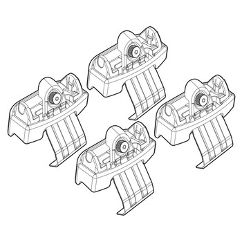 N21140 . TOYOTA VERSO-S 05/11+ KIT ΑΚΡΑ (ΠΟΔΙΑ) ΓΙΑ ΜΠΑΡΕΣ NORDRIVE