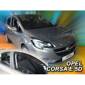 ΑΝΕΜ.SET25363 . OPEL CORSA D 5D 09/2006-2019 /CORSA E 5D 2006-2019 ΣΕΤ ΑΝΕΜΟΘΡΑΥΣΤΕΣ ΑΥΤΟΚΙΝΗΤΟΥ ΑΠΟ ΕΥΚΑΜΠΤΟ ΦΙΜΕ ΠΛΑΣΤΙΚΟ HEKO - 4 ΤΕΜ.