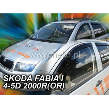 ΑΝΕΜ.28326 . SKODA FABIA 4D/5D 1999-2010 ΖΕΥΓΑΡΙ ΕΞΩΤΕΡΙΚΟΙ ΑΝΕΜΟΘΡΑΥΣΤΕΣ ΑΥΤΟΚΙΝΗΤΟΥ ΑΠΟ ΕΥΚΑΜΠΤΟ ΦΙΜΕ ΠΛΑΣΤΙΚΟ HEKO - 2 ΤΕΜ.