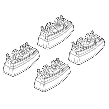 N21163 . MERCEDES C-KLAS 01/14+ KIT ΑΚΡΑ (ΠΟΔΙΑ) ΓΙΑ ΜΠΑΡΕΣ NORDRIVE