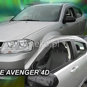 ΑΝΕΜ.13411 . DODGE AVENGER 4D 2008-2014 ΖΕΥΓΑΡΙ ΑΝΕΜΟΘΡΑΥΣΤΕΣ ΑΠΟ ΕΥΚΑΜΠΤΟ ΦΙΜΕ ΠΛΑΣΤΙΚΟ HEKO - 2 ΤΕΜ.