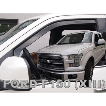 ΑΝΕΜ.15339 . FORD F150 4D 2014+ ΖΕΥΓΑΡΙ ΑΝΕΜΟΘΡΑΥΣΤΕΣ ΑΠΟ ΕΥΚΑΜΠΤΟ ΦΙΜΕ ΠΛΑΣΤΙΚΟ HEKO - 2 ΤΕΜ.