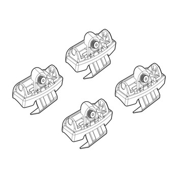 N21234 . OPEL CORSA F 5D 09/19+ / PEUGEOT 208 5D 11/19+ KIT ΑΚΡΑ (ΠΟΔΙΑ) ΓΙΑ ΜΠΑΡΕΣ NORDRIVE