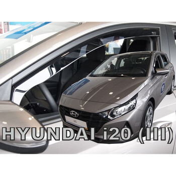 ΑΝΕΜ.17303 . HYUNDAI i20 5D 2020+ ΖΕΥΓΑΡΙ ΑΝΕΜΟΘΡΑΥΣΤΕΣ ΑΥΤΟΚΙΝΗΤΟΥ ΑΠΟ ΕΥΚΑΜΠΤΟ ΦΙΜΕ ΠΛΑΣΤΙΚΟ HEKO - 2 ΤΕΜ.