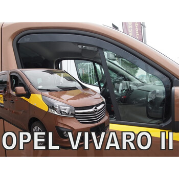ΑΝΕΜ.25342/VAN . OPEL VIVARO II 2014-2019 / RENAULT TRAFIC III 2014-2019 - ΖΕΥΓΑΡΙ ΑΝΕΜΟΘΡΑΥΣΤΕΣ ΑΥΤΟΚΙΝΗΤΟΥ ΑΠΟ ΕΥΚΑΜΠΤΟ ΦΙΜΕ ΠΛΑΣΤΙΚΟ HEKO - 2 ΤΕΜ.