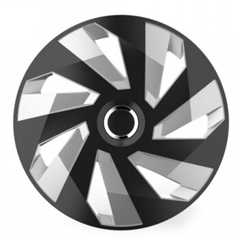 5230/AM . ΤΑΣΙ 15" HUBCAP VECTOR RC SILVER BLACK AMIO- ΣΕΤ 4 ΤΕΜ. ΣΕ ΚΟΥΤΙ
