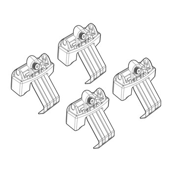 N21229 . MAZDA 3 5D 02/19+ KIT ΑΚΡΑ (ΠΟΔΙΑ) ΓΙΑ ΜΠΑΡΕΣ NORDRIVE
