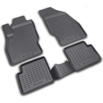 NLC.37.14.210K/NV . OPEL CORSA D 09/2006-2014 / OPEL CORSA E 2014-2019 ΜΑΡΚΕ ΠΑΤΑΚΙΑ ΣΕ ΣΚΑΦΗ TPE ΛΑΣΤΙΧΟ ΣΕ ΜΑΥΡΟ ΧΡΩΜΑ NOVLINE - 4 ΤΕΜ.