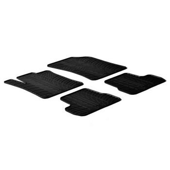 L2460.5 . CITROEN C3 11/2009-10/2016 ΜΑΡΚΕ ΠΑΤΑΚΙΑ SUMISURA ΛΑΣΤΙΧΟ ΣΕ ΜΑΥΡΟ ΧΡΩΜΑ ME ΚΟΥΜΠΩΜΑΤΑ LAMPA - 4 ΤΕΜ.