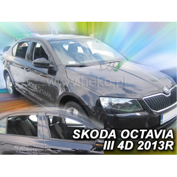 ΑΝΕΜ.SET28339 . SKODA OCTAVIA III 5D LTB 2013-2020 ΣΕΤ ΑΝΕΜΟΘΡΑΥΣΤΕΣ ΑΥΤΟΚΙΝΗΤΟΥ ΑΠΟ ΕΥΚΑΜΠΤΟ ΦΙΜΕ ΠΛΑΣΤΙΚΟ HEKO - 4 ΤΕΜ.