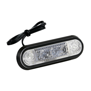 L9701.7 . ΦΩΣ ΟΓΚΟΥ 3LED ΛΕΥΚΟ SMD 12/24V 85mm 20 ΤΕΜ.