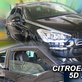 ΑΝΕΜ.12254 . CITROEN DS5 5D 2012-2018 ΖΕΥΓΑΡΙ ΑΝΕΜΟΘΡΑΥΣΤΕΣ ΑΠΟ ΕΥΚΑΜΠΤΟ ΦΙΜΕ ΠΛΑΣΤΙΚΟ HEKO - 2 ΤΕΜ.