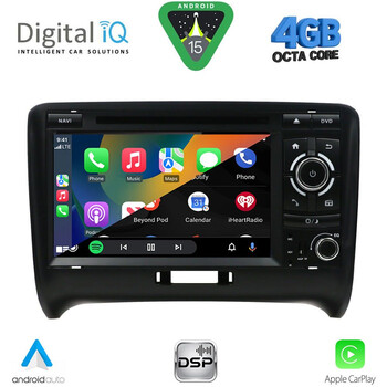 DIGITAL IQ BXE 678_CPA (7" DVD) MULTIMEDIA SYSTEM for AUDI ΤΤ mod. 2007-2015