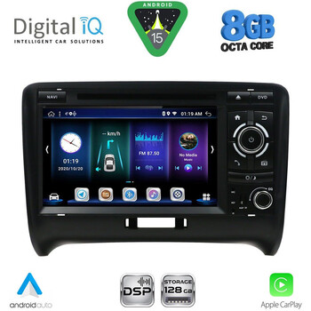 DIGITAL IQ BXE 878_CPA (7" DVD) MULTIMEDIA SYSTEM for AUDI ΤΤ mod. 2007-2015