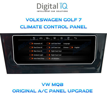 DIGITAL IQ CCP 747_CP (6.9") (MQB) VW GOLF 7 mod. 2013-2020 CLIMATE CONTROL PANEL