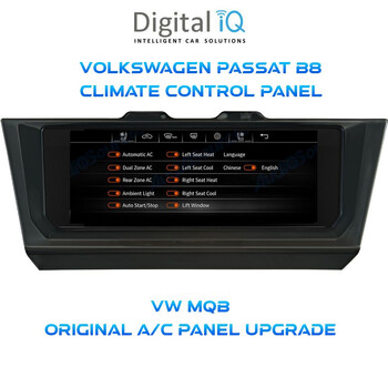 DIGITAL IQ CCP 750_CP (6.9") (MQB) VW PASSAT B8 - ARTEON mod. 2016> CLIMATE CONTROL PANEL