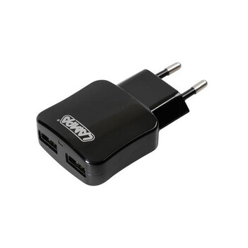 L3894.9/T . Φορτιστής Πρίζας 220V σε 2 USB 5V/1A
