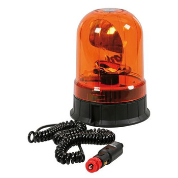 L7300.1 . Φάρος RH-2 12V/24V Μαγνητικός με φις αναπτήρα Πορτοκαλί 130x195mm