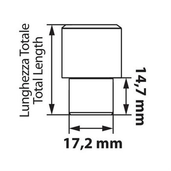 L.MG21156SL . Μπουλόνια Ασφαλείας 12x1,5 15/35mm (21) ίσια ULTRA HIGHT SECURITY J030